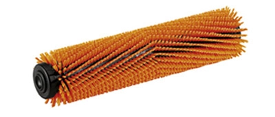 Цилиндрическая щетка профилированная, оранжевая, 400 мм